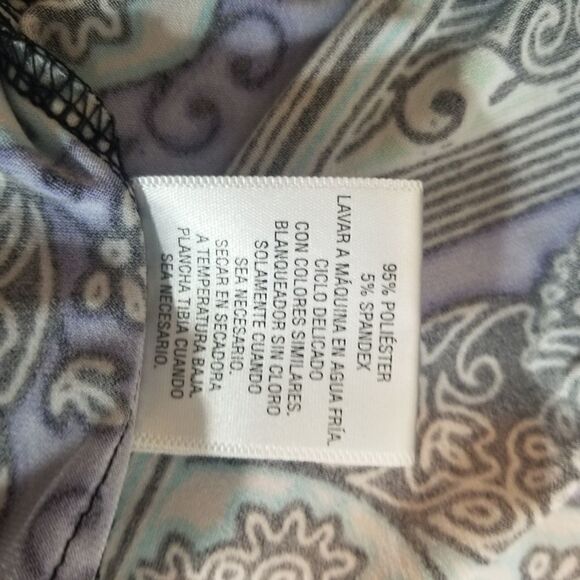 JM COLLECTION TUNIC TOP W/CHAIN DETAIL. SZ L - Picture 15 of 16